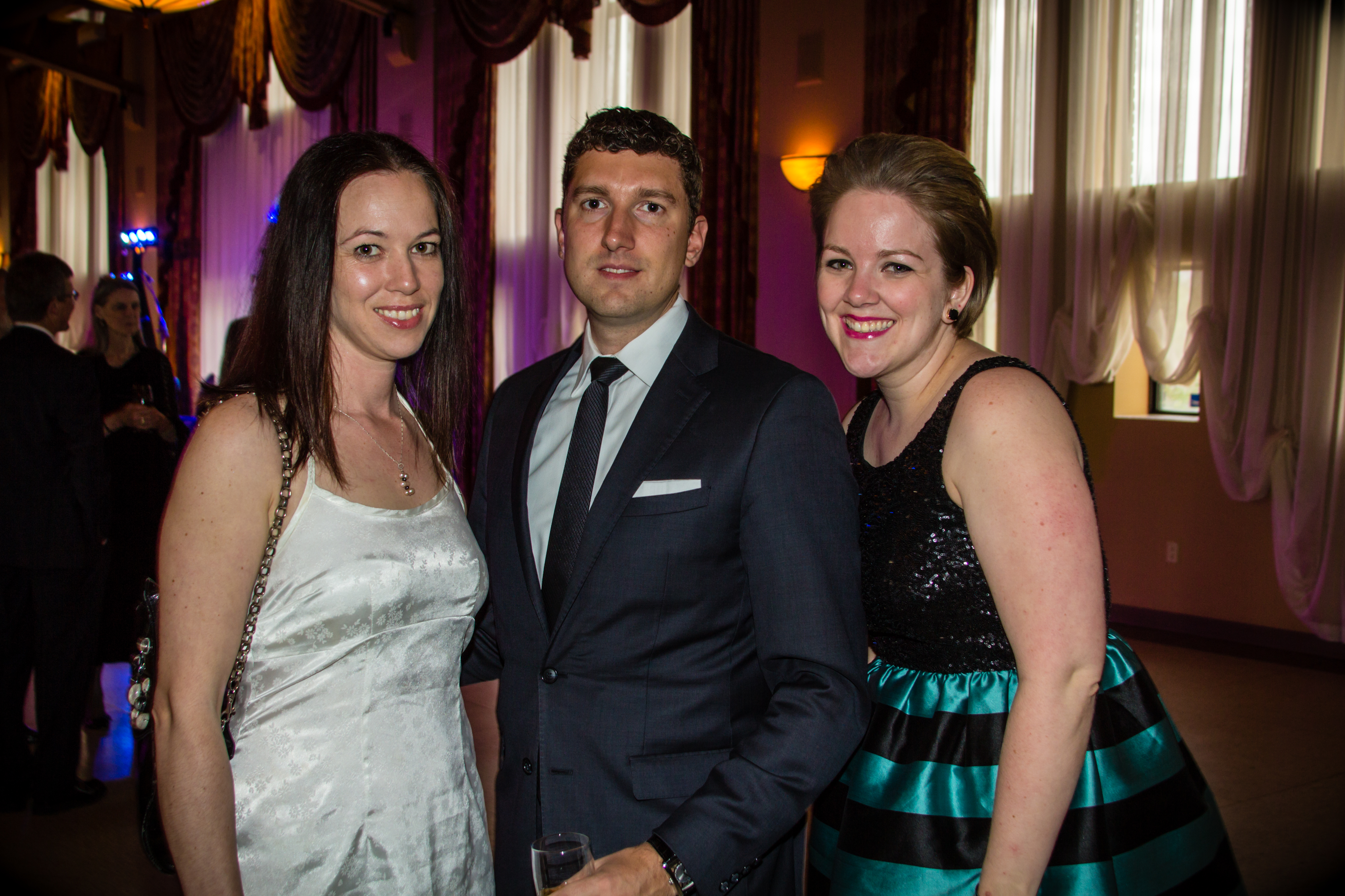 Our composer in residence Abigail Richardson-Schulte and two Young Patrons Circle members at our Gala, May 2014. 