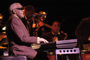 Ray Charles at the Montreal Jazz Festival in 2003.