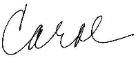 Carol Kehoe Personal Signature