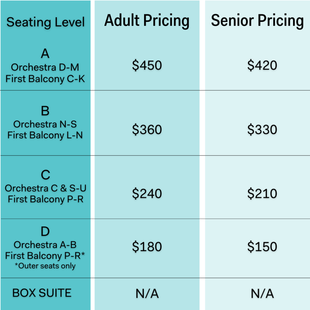 6-concert package